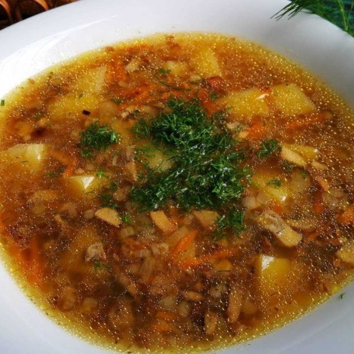 Суп из гречки с мясом