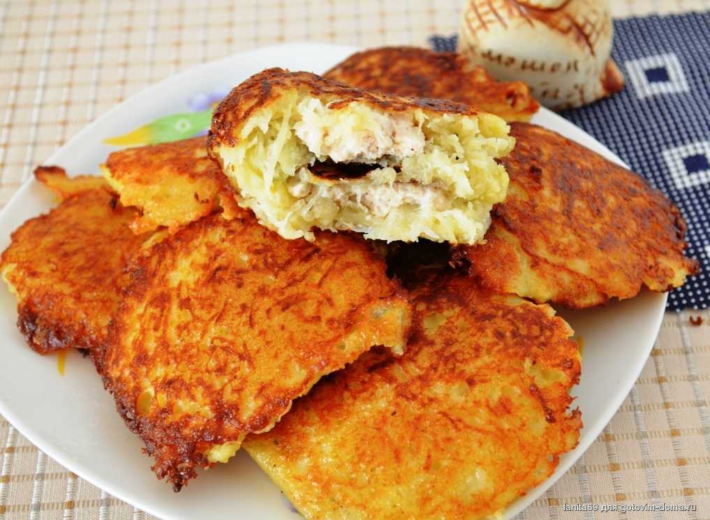 Колдуны из картофеля с фаршем по белорусски