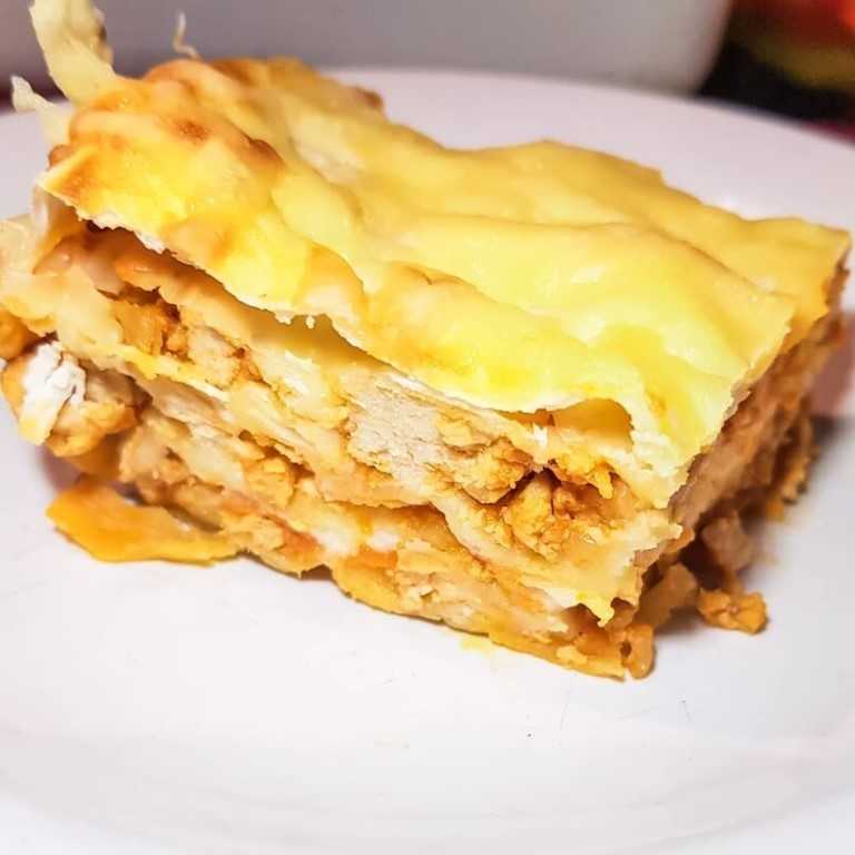 Лазанья с кабачками и фаршем