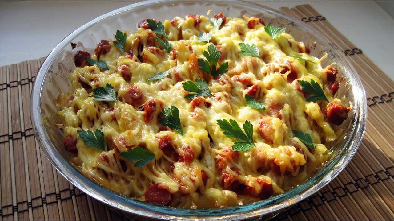 Макароны с колбасой 5 рецептов с фото - вкусная еда