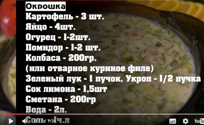 Окрошка на воде- рецепты на минералке, с уксусом, майонезом и сметаной