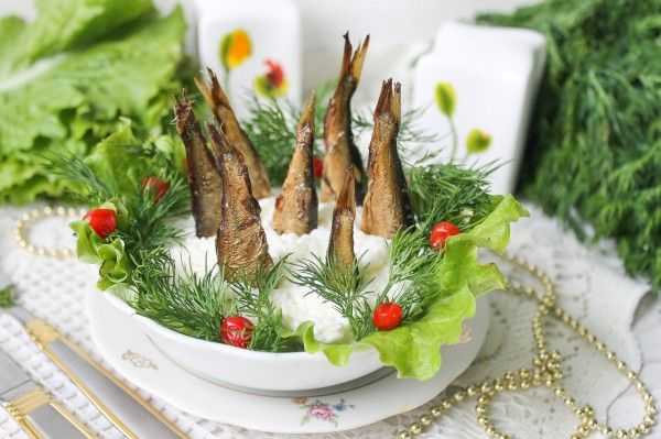 Салат рыбки в пруду - рецепты, способы приготовления
