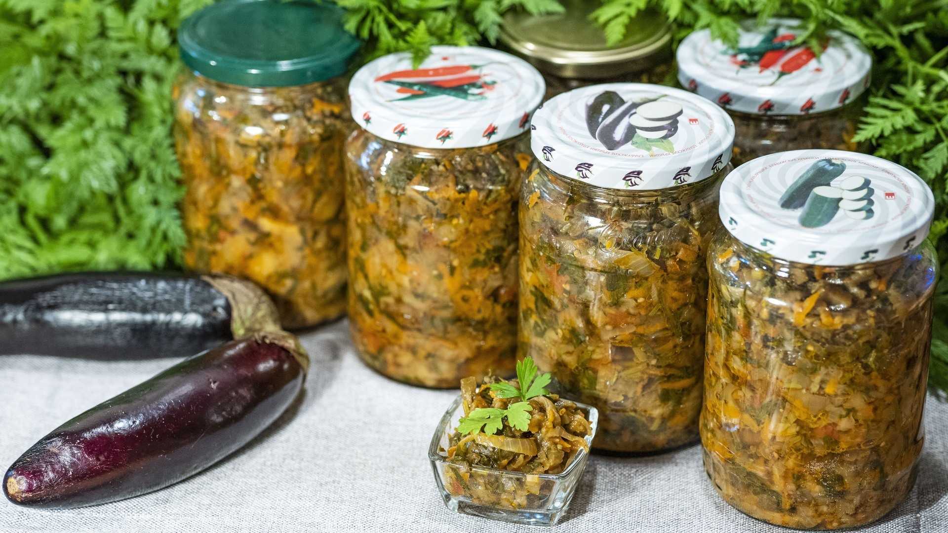 Баклажаны на зиму. простые и очень вкусные салаты из баклажанов на зиму