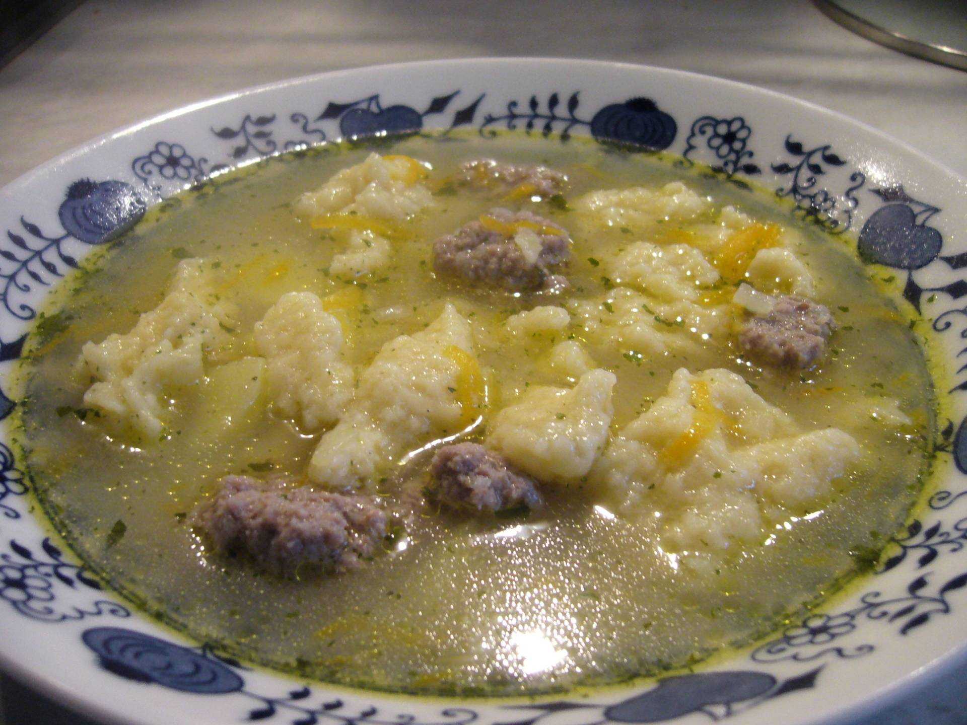 Рецепты супа с галушками на разных мясных бульонах