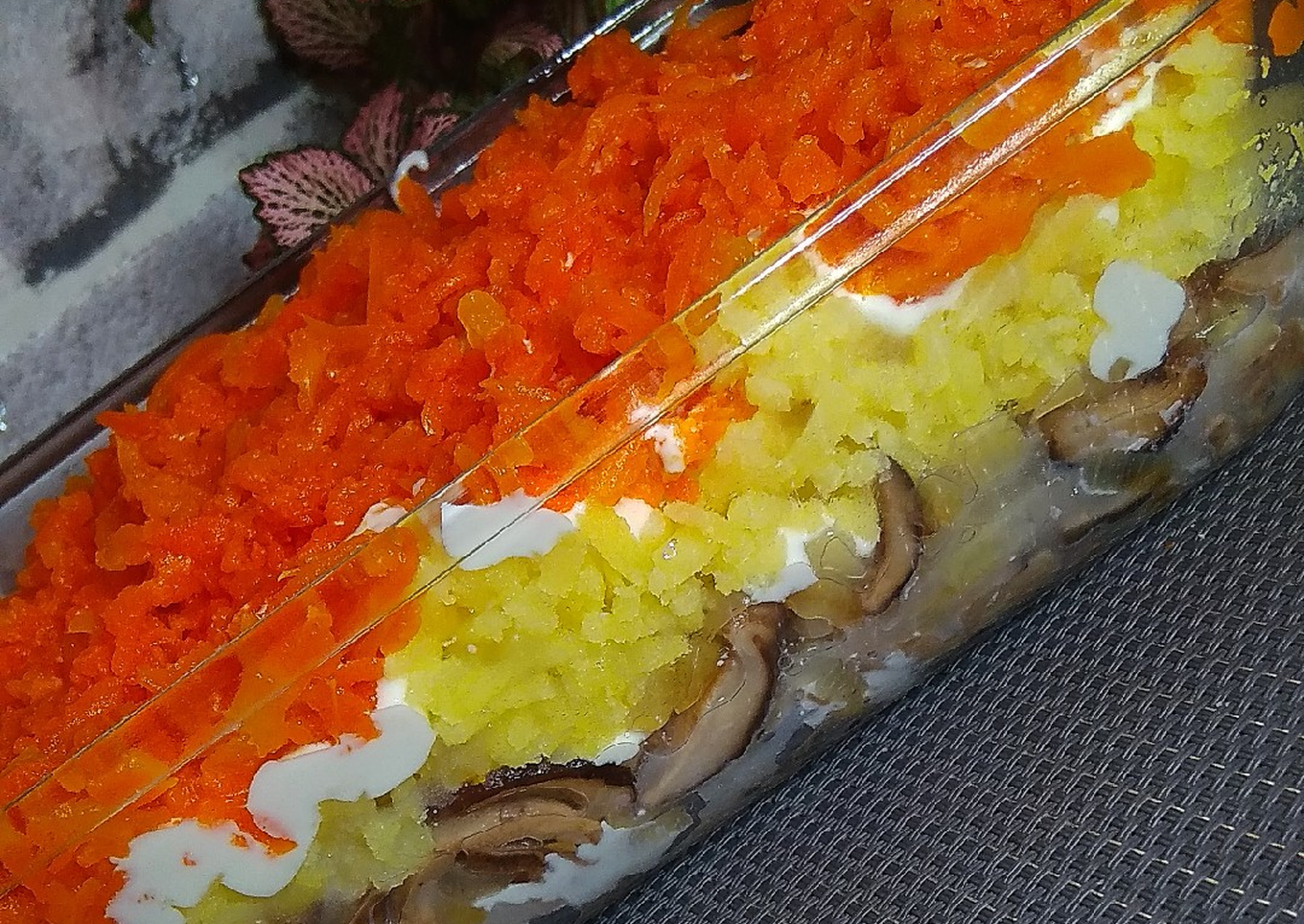 Салат «лисичка» с корейской морковкой: рецепты
