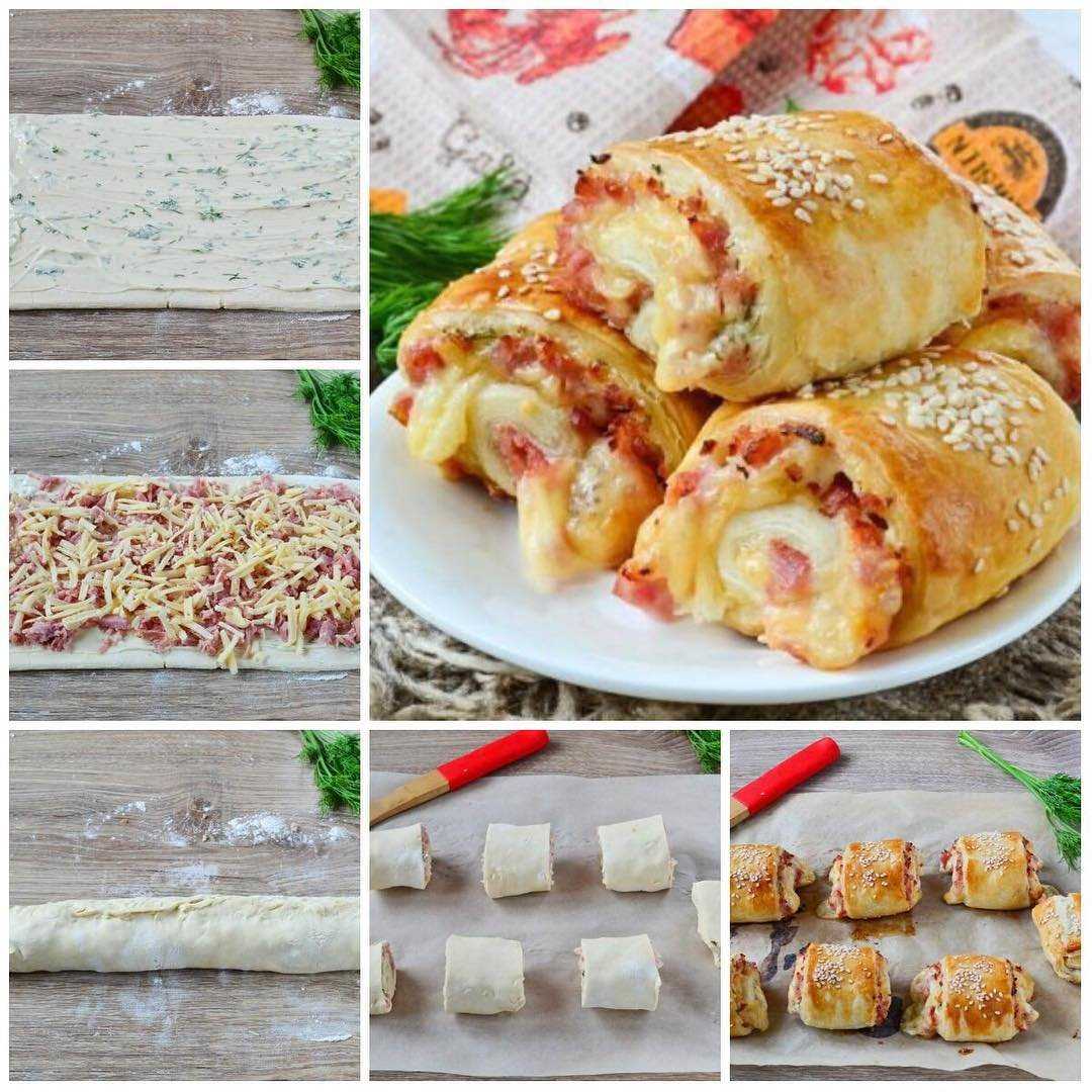Рецепты вкусной выпечки из теста. Выпечка из соленого теста. Выпечкаиз слонгогодрожевоготеста. Рулетики из слоеного теста. Слоеные рулетики с начинкой.