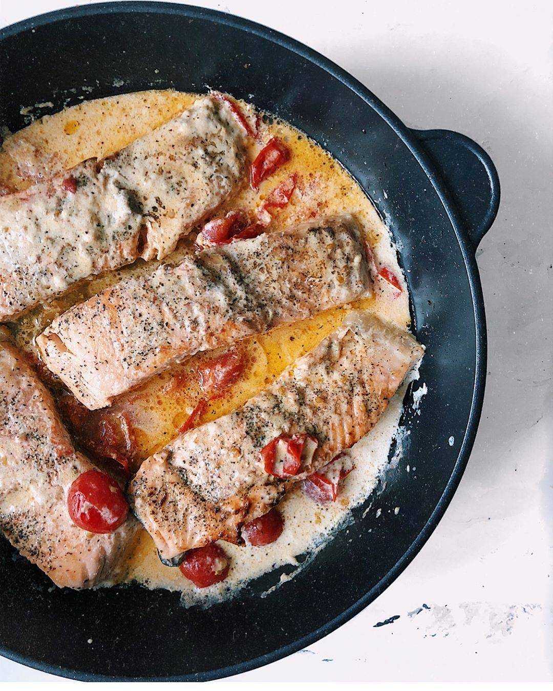 Вкусный рецепт форели со сливками