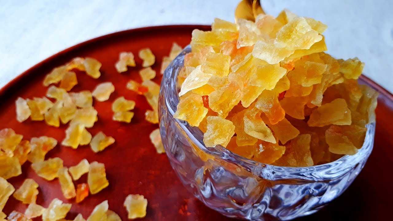 Рецепт цукатов из фруктов и овощей в домашних условиях