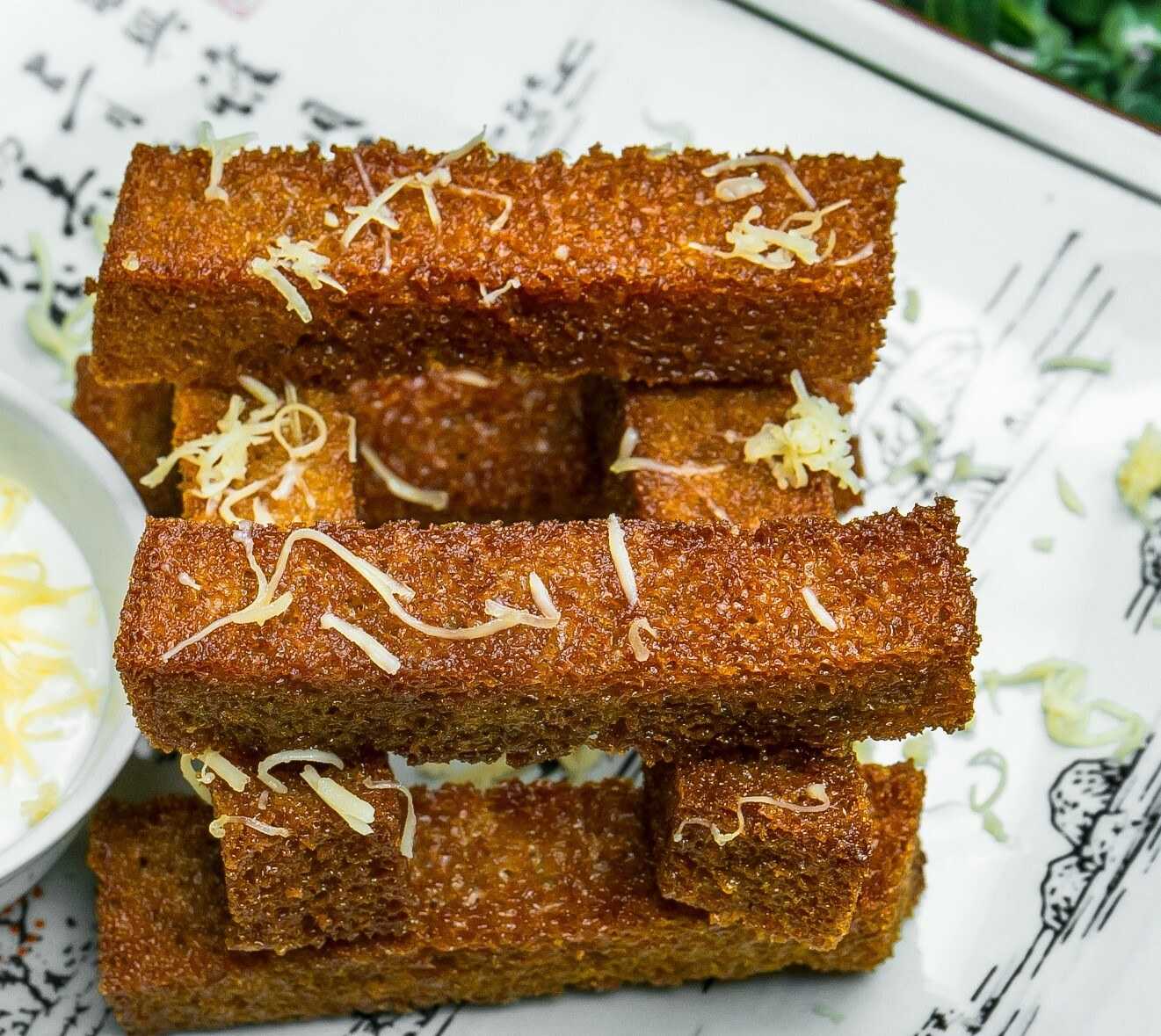 Гренки с чесноком - как приготовить в домашних условиях из хлеба