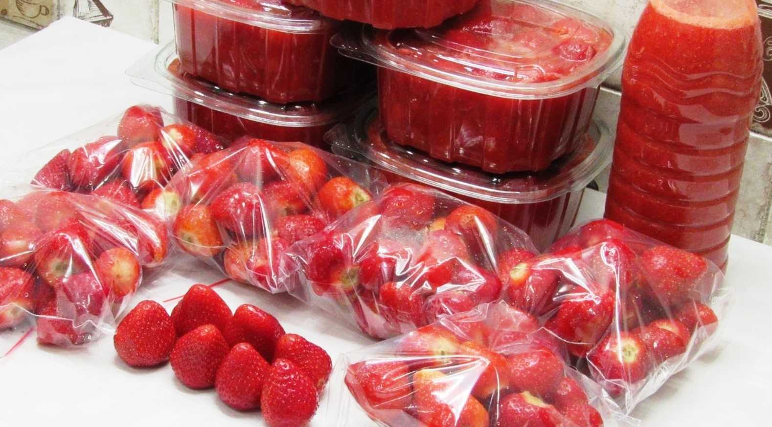 Как заморозить клубнику на зиму -пошаговый рецепт с фото