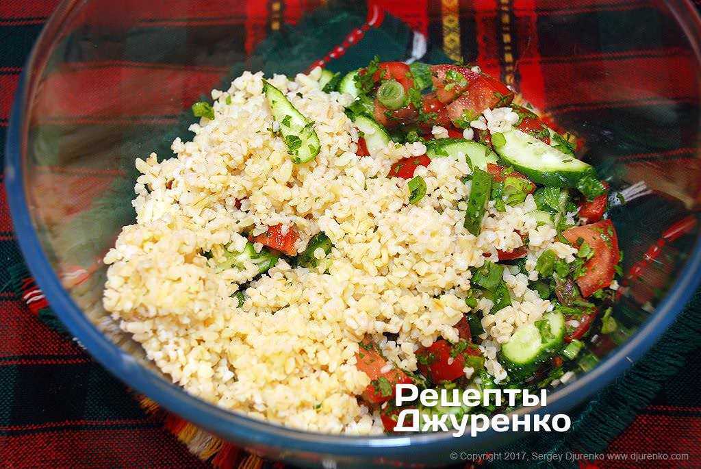 Табуле с булгуром рецепт с фото - 1000.menu
