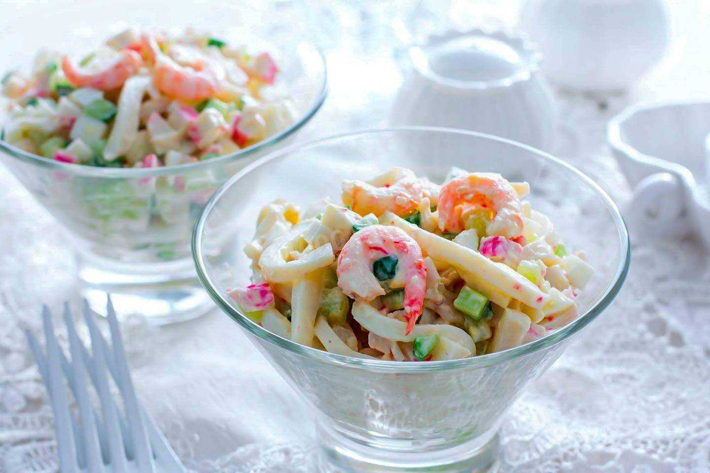 Салат с морским коктейлем: очень вкусные рецепты с морепродуктами