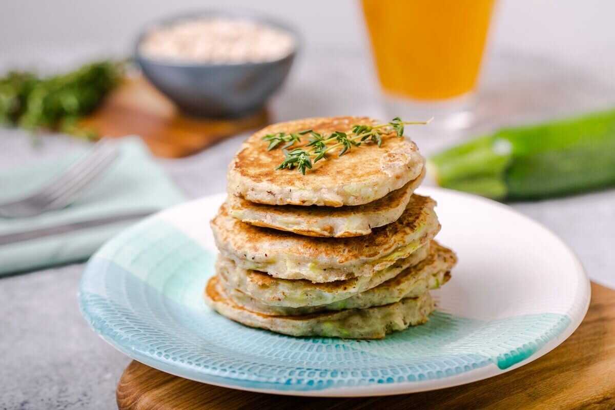 Оладьи с гречкой и грибами