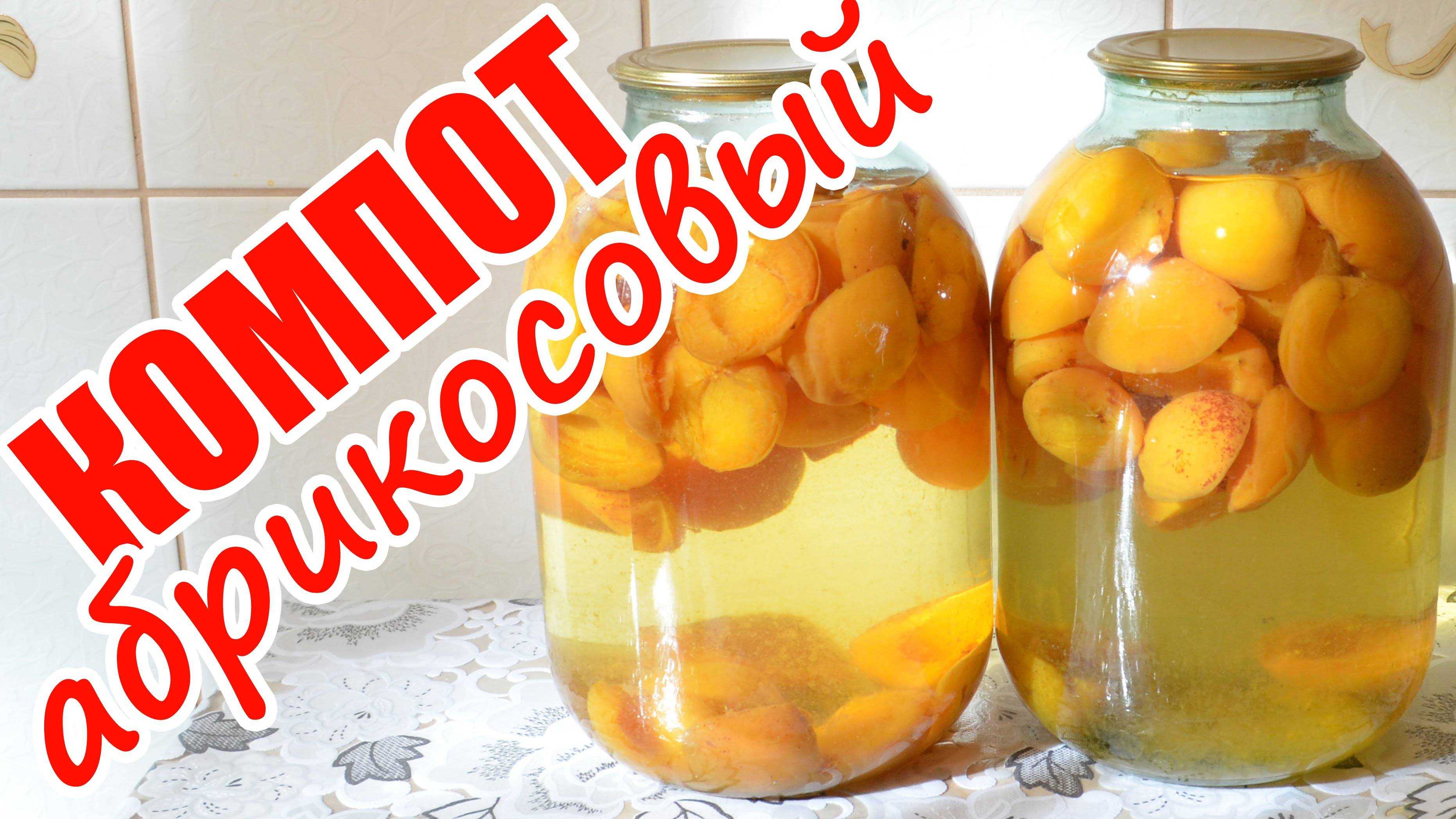 Компот из абрикосов на зиму — 6 простых рецептов приготовления компота