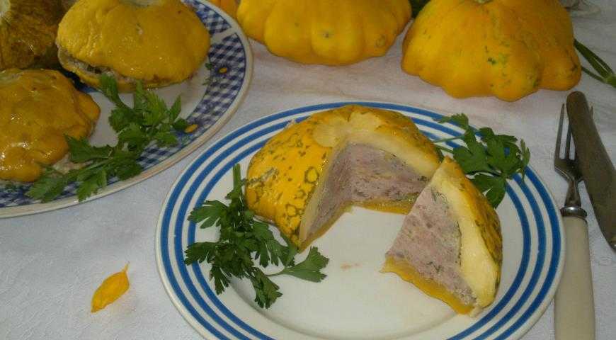 Фаршированные патиссоны в духовке: рецепт с фото