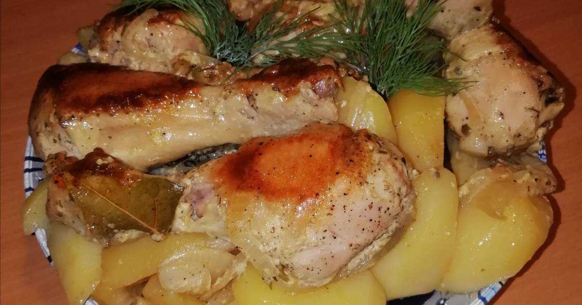 Курица с картошкой в мультиварке пошаговый рецепт