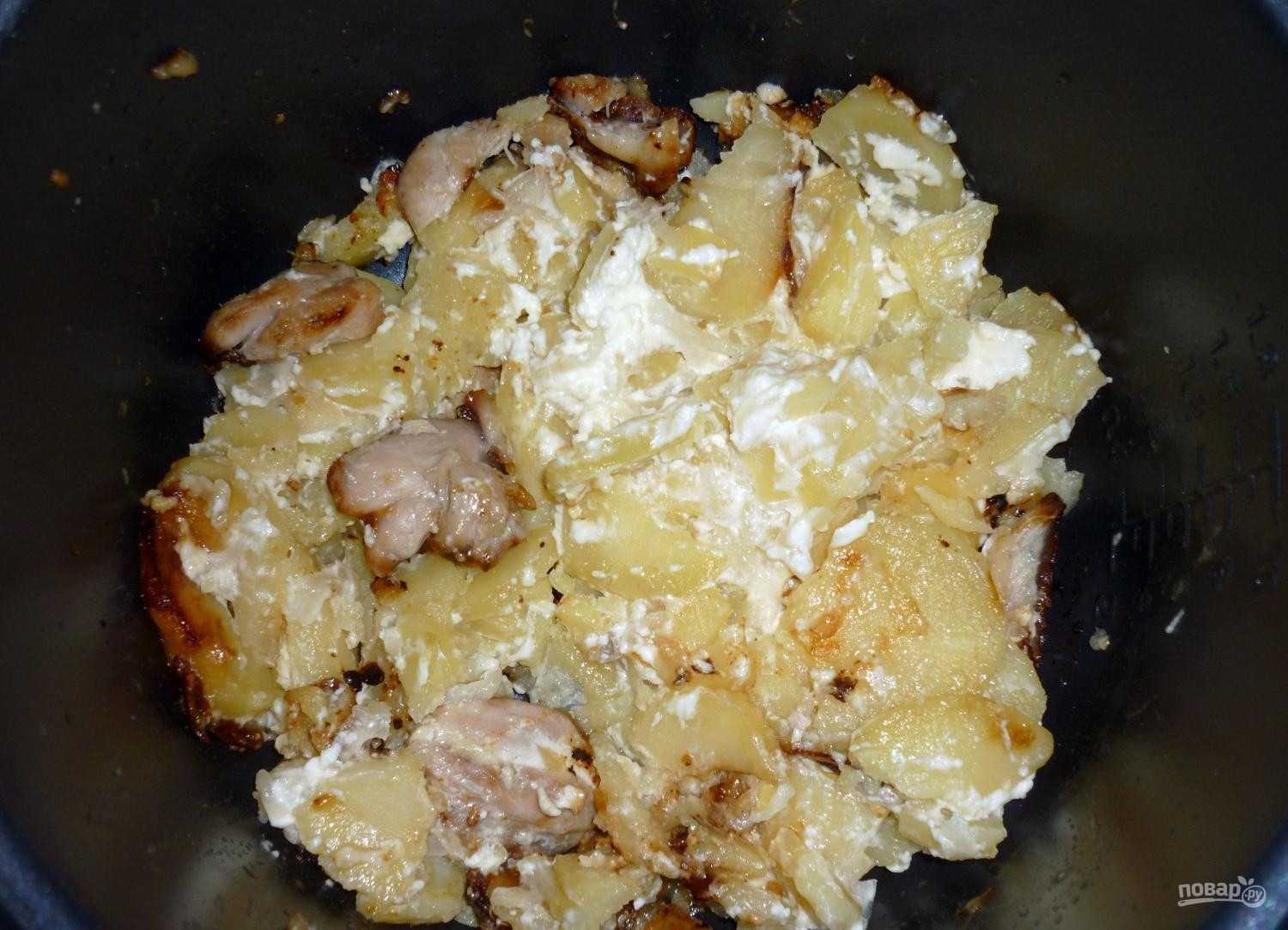Тушеная картошка с курицей в мультиварке: 3 рецепта с фото