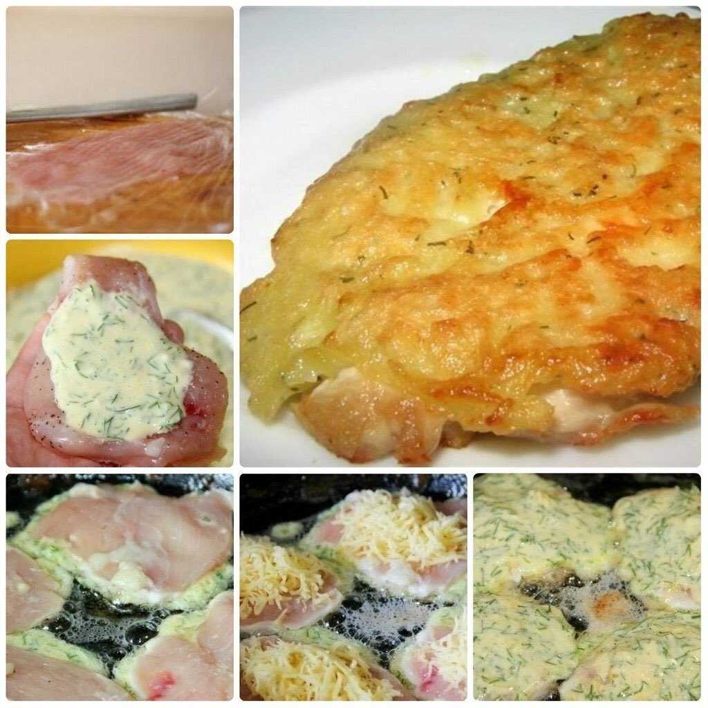 Куриные отбивные с ананасами и сыром по-гавайски