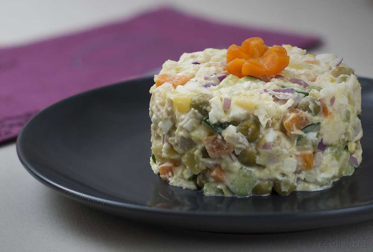 Оливье с мясом — 7 очень вкусных рецептов салата