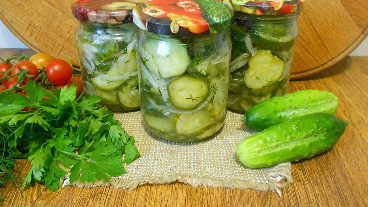Самые вкусные салаты из огурцов на зиму