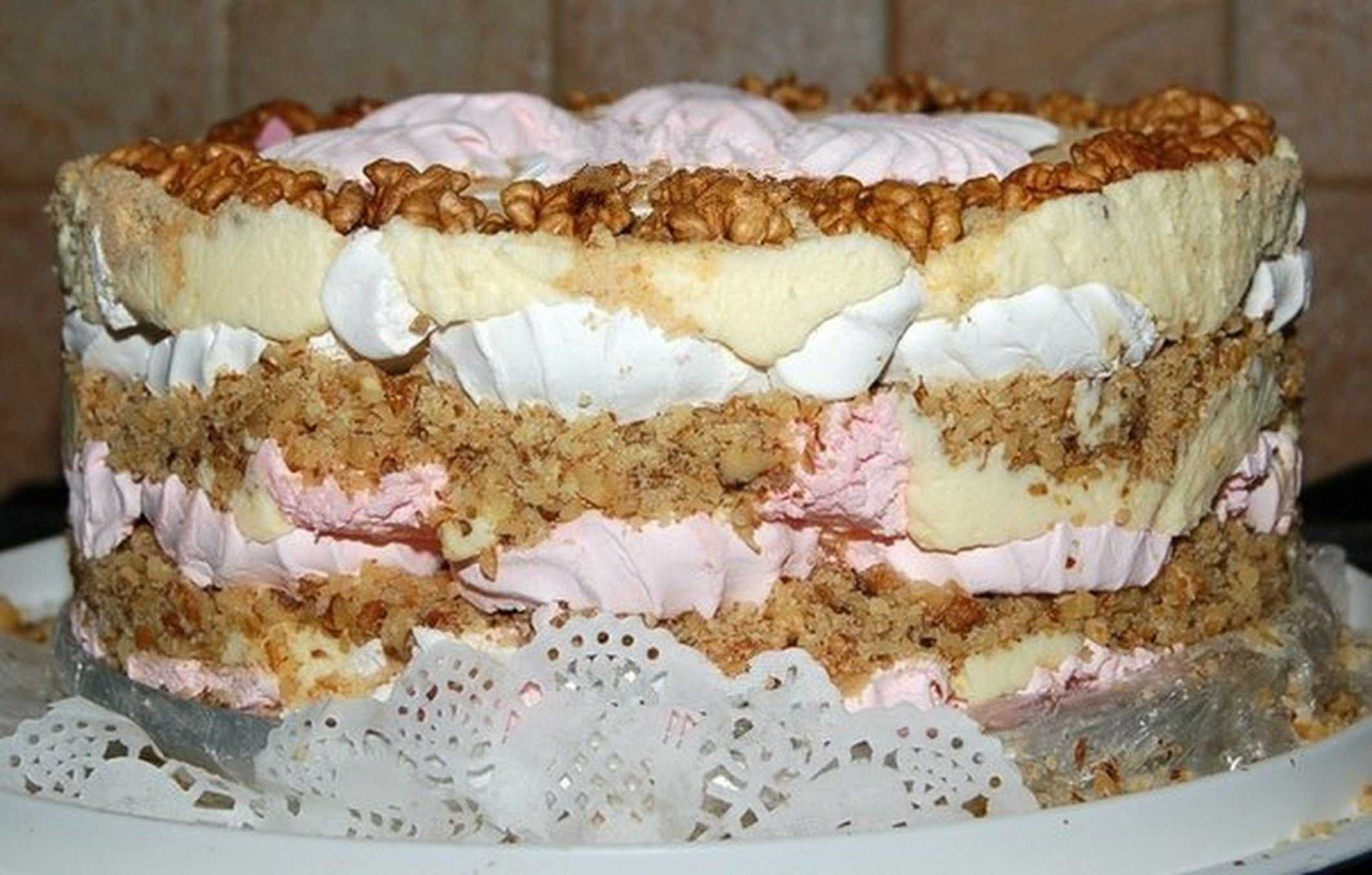 Торт из пряников с зефиром и сметаной: пошаговый рецепт с 14 фото | народные знания от кравченко анатолия