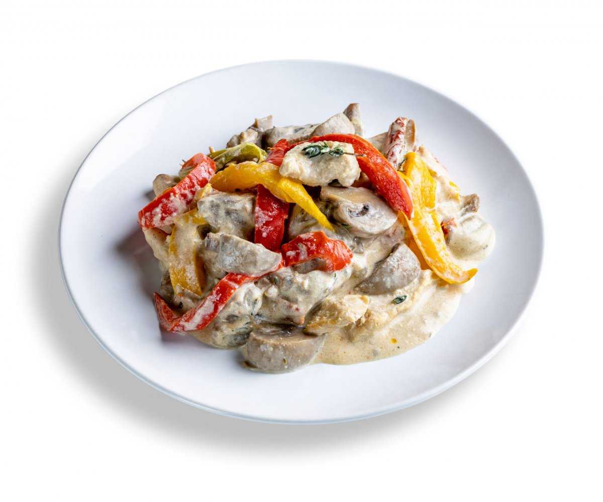 Фрикасе из курицы с грибами