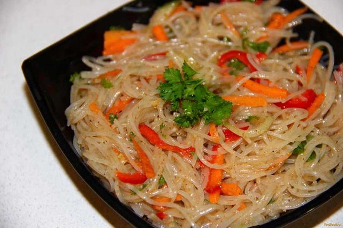 15 рецептов самой вкусной фунчозы с овощами