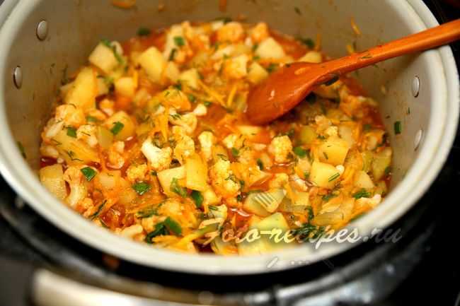Тушеная капуста с мясом и картошкой, рецепт с фото | волшебная eда.ру