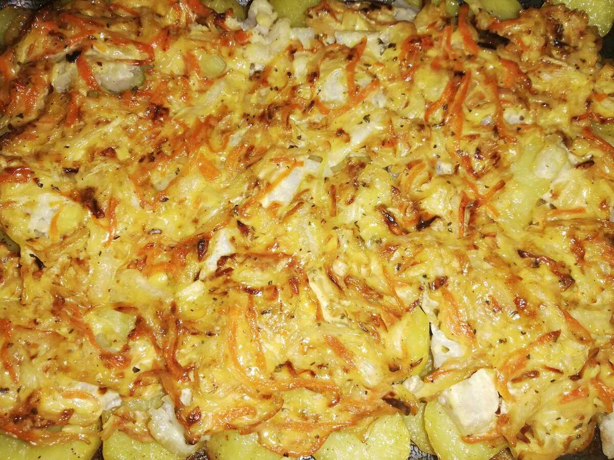 Приготовить в духовке вкусно минтай с картошкой
