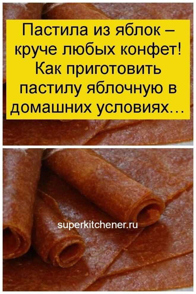 Яблочная пастила – 8 рецептов приготовления в домашних условиях
