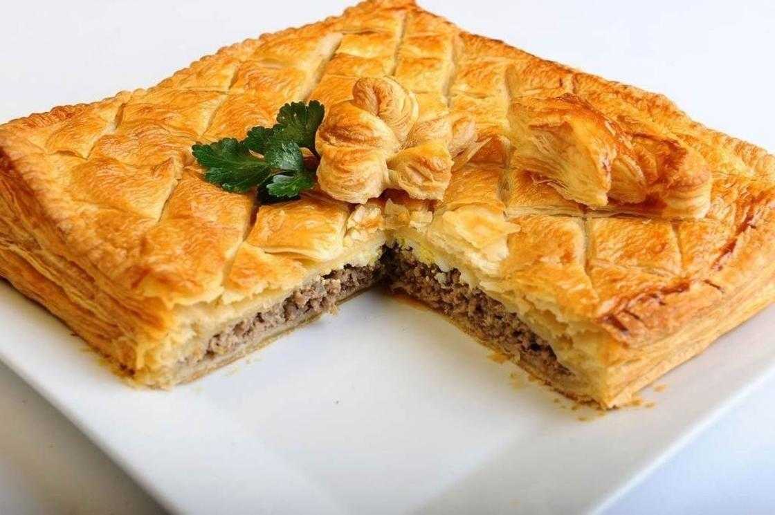 Пирог с картошкой и мясом в духовке рецепты