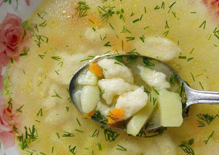 Суп с галушками: как приготовить пошагово с фото
